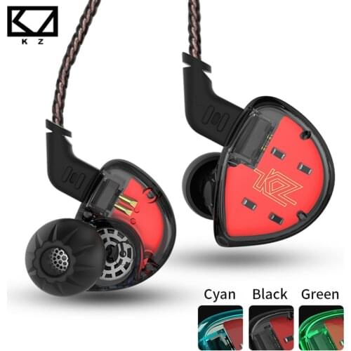 Original KZ ES4 1BA With 1DD Hybrid In Ear Earphone HIFI DJ Monito Running Sport Earphone Headset Earbud KZ ZSR KZ ZS6 KZ ZS10