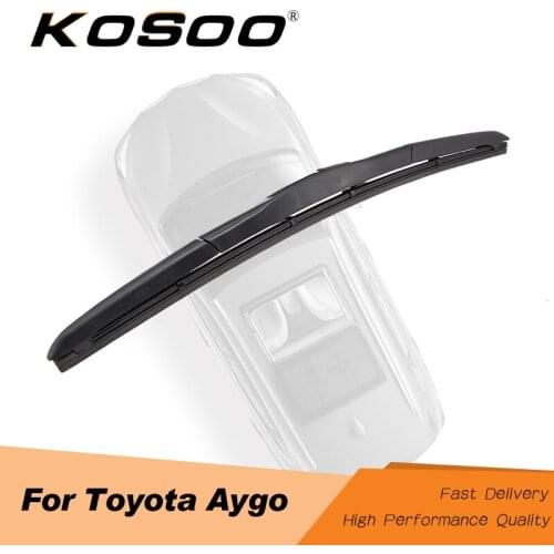KOSOO For TOYOTA Aygo AB10/AB40 2005 2006 2007 2008 2009 2010 2011 2012 2013 2014 2015 2016 2017 Auto Rubber Wiper Blades