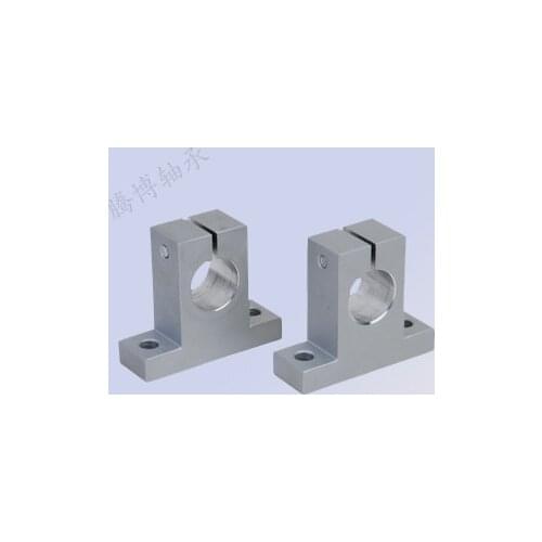 SK30 30mm Support Aluminum Linear Rod Rail Shaft Support Bracket for Linear Guides bearing rail DIY CNC Machine Tool
