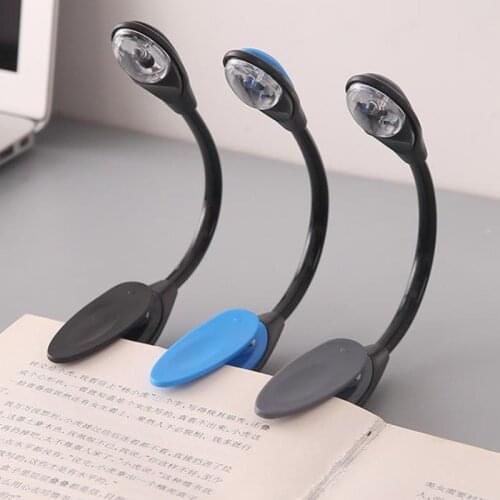 Led Book Light Mini Clip-On Flexible LED Lamp Light Book Reading Lamp For Students Travel Bedroom Book Reader Christmas Gifts