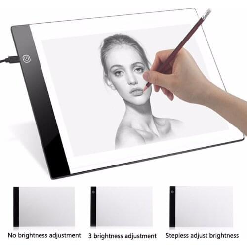 LED Light Box Artist Thin Art Stencil Board Tracing Drawing Board Plat LED Drawing Board USB Powered A4 Copy Station