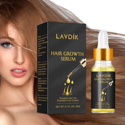 20ml LAVDIK Damaged Hair Repair Growing Women Men Ginger Fast Hair Growth Serum Essential Oil Anti Preventing Hair Lose Liquid