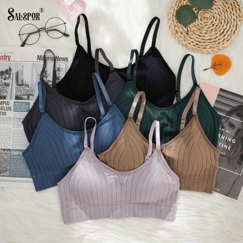 SALSPOR Women Tube Top Bra Wireless Seamless Bralette Padded Push Up Lingerie Comfortable Adjustable Shoulder Strap Underwear