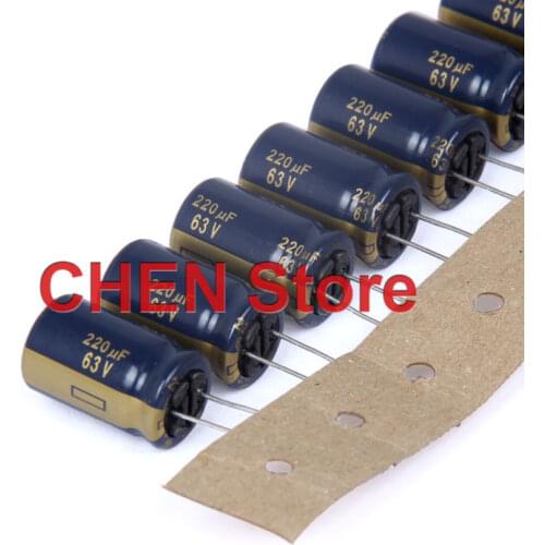 20PCS Matsushita FC 63V 220UF 100UF 330UF 180UF 150UF 39UF 47UF 56UF 68UF 120UF Electrolytic Capacitor CE fc 63V220UF 63V100UF