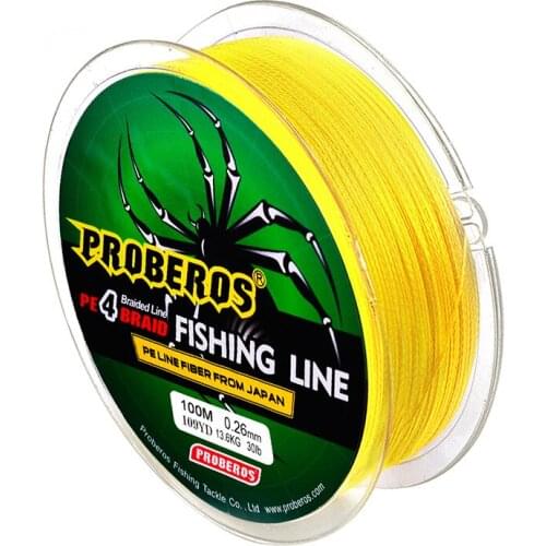 4 Strands 100M Winter Fishing Super Strong Braided Silk Fishing Line 0.4-10 6-100LB PE Materials Lure Wire Fishing Accessories
