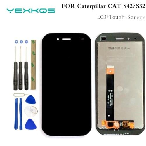 5.5" inch Caterpillar CAT S42 s32 LCD Display+Touch Screen Digitizer Assembly 100% Original New LCD+Touch Digitizer for CAT S 42