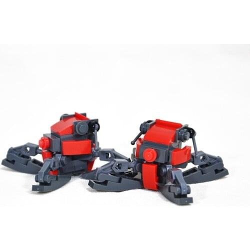 DIY MOC Mech Adult Blocks Star small Future multi-legged mech Human Race Widow Mine Tank Mate building block for children gifts