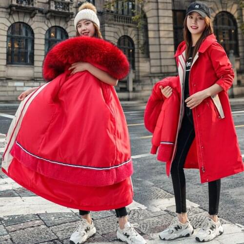 -30 Degrees new Thick Warm Winter Coat Women Winter Jacket Fur Liner Hooded Female Long Parkas Snow Wear Padded Clothes women