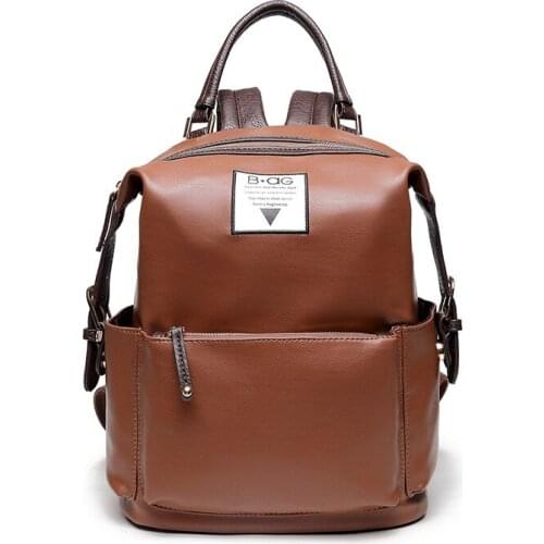 Longmiao Fashion Women Backpack High Quality PU Leather Backpacks for Teenage Girls Female School Shoulder Bag Bagpack mochila