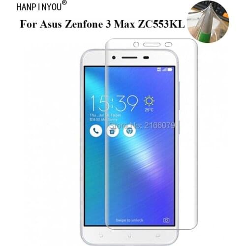 For Asus Zenfone 3 Max ZC553KL 5.5" Soft TPU Front Full Cover Screen Protector Transparent Protective Film + Clean Tools