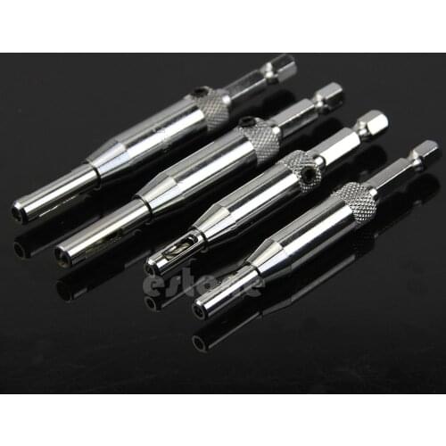 4Pcs/Set HSS Self Centering Hinge Drill Bits Set Door Cabinet 5/64" 7/64" 9/64" 11/64"