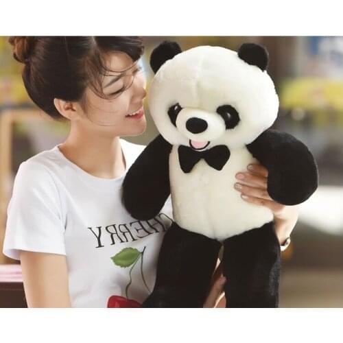 New soft plush panda toy high quality cute bow panda doll gift about 60cm 2706