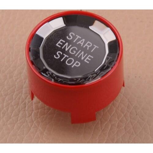 New Crystal Look Red Car Engine Ignition Start Stop Switch Button Cover Decoration Fit For BMW 1 2 3 4 5 6 7 X1 X3 X4 X5 X6