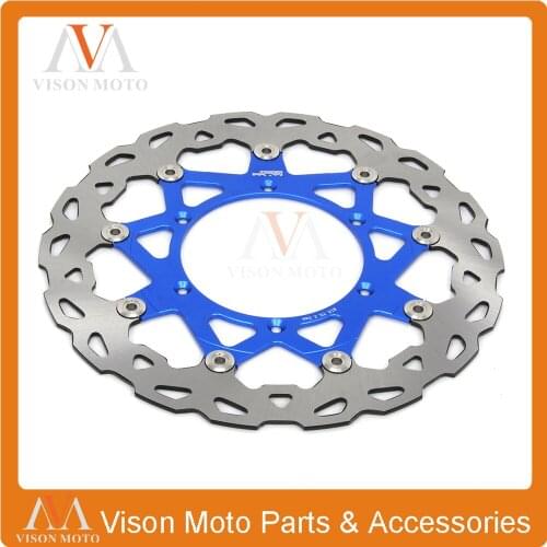 320MM Front Wavy Floating Brake Disc Rotor For Yamaha YZF WRF YZ250 YZ250F YZ400F YZ450F WR250 WR250F WR400F WR450F Supermoto