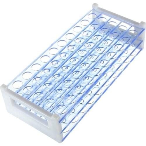 Plastic Test Tube Stand Bracket Rack for 12-13MM Test Tubes 50 Hole Positions