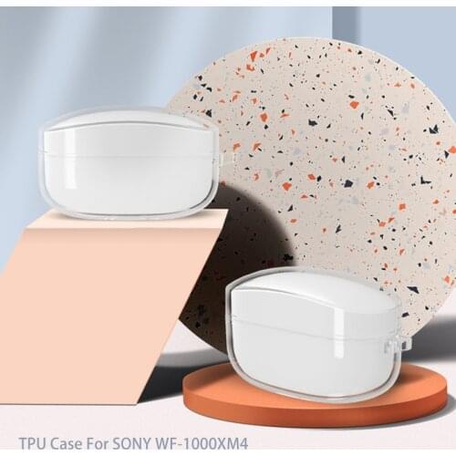 Clear Soft Silicone Crystal TPU Case For SONY WF-1000XM4 WF 1000 XM4 XM 4 Cover Charging Box Bags No Watermarks