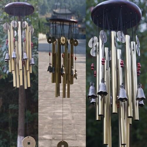 Garden Wind Chime Home Decor Ornament Gift Outdoor Yard Charming Bells Copper 13xTubes Hot