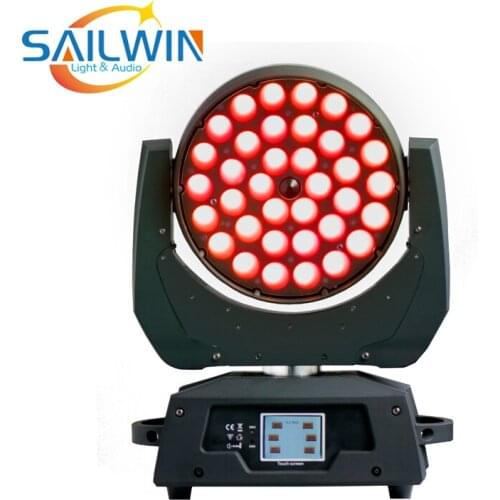 STAGE LIGHT 36x15W 6in1 RGBAW LED ZOOM LED Moving Head Wash Light DJ Stage Lighting For Wedding Event Productions Touch Screen