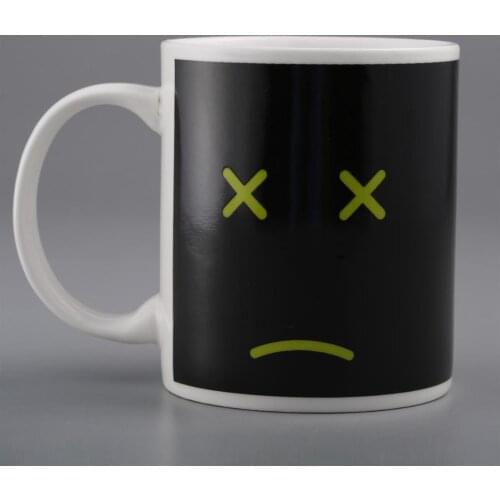 Heat Hot Reactive Changing Color Magic Mug Ceramic Coffee Tea Sensitive Cup