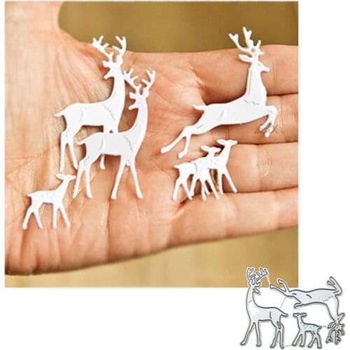 YINISE Scrapbook Metal Cutting Dies Scrapbooking Stencils deer DIY Paper Album Cards Making Embossing Die Cuts Cut Cutter