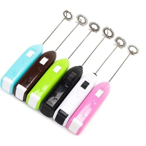 1pc Milk Drink Coffee Whisk Mixer Electric Egg Beater Frother Foamer Mini Handle Stirrer Practical Kitchen Cooking Tool Gadget