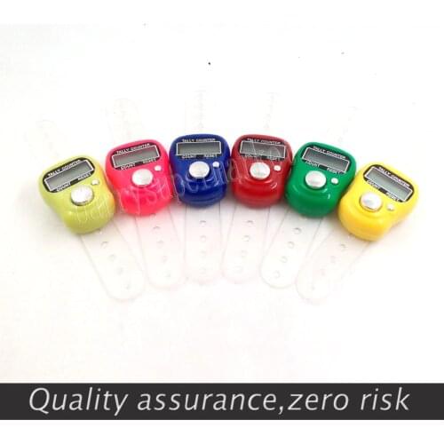 100pcs/lot Mini LCD Electronic Digital Golf Finger Hand Held Tally Counter musabah hatim tasbih for muslim