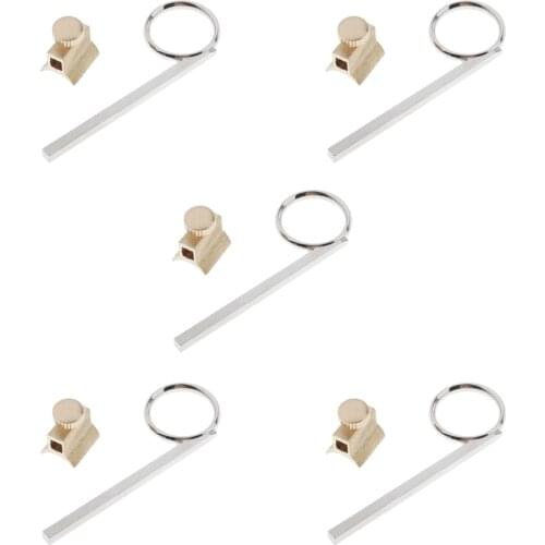 5pcs Metal Trumpet Valve Slide Finger Trumpet Accessory Replacement Parts