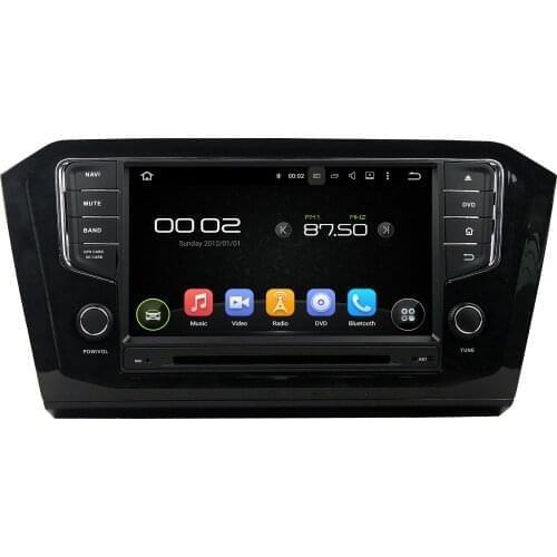 8" Android 10.0 PX6 Car DVD Player For VW PASSAT 2015 Deckless Audio 1 Din Stereo 6 Core Car Radio Car Multimedia Player DSP GPS