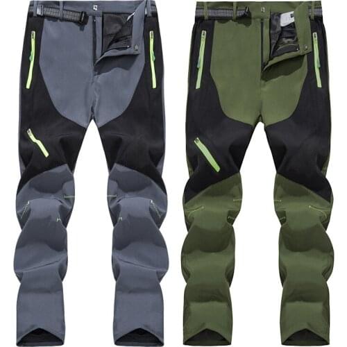 Quick Dry Hiking Pants Summer Men Waterproof Breathable Stretch Trekking Thin Trousers Mountain Climbing Fishing Biker Pants