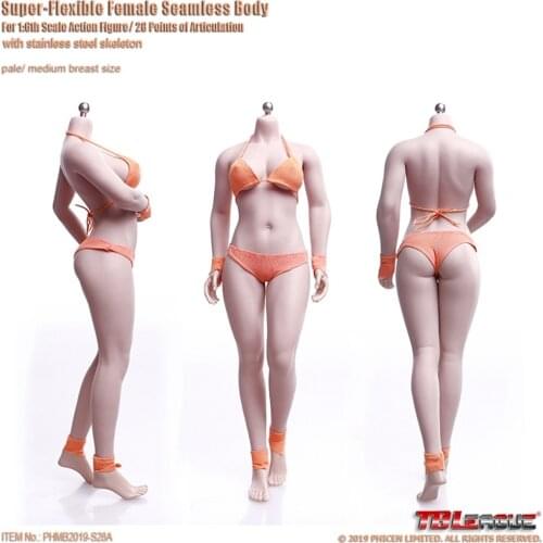 For Sales TBLeague 1/6th Female Super-Flexible Seamless Body S28A & S29B For Usual 12 inch Doll Figures