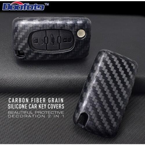 Doofoto Car Styling Shells For Citroen C4 C5 C3 C2 C4L Xsara Picasso For Peugeot 208 207 308 RCZ 408 407 307 206 Car Accessories