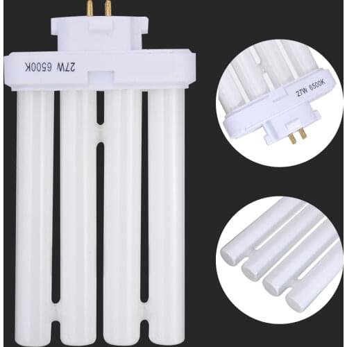 110V 27W 4 Pin Quad Tube Fluorescent Lamp Light Bulb Energy Saving 4 Rows Bright Light Bulb Tube