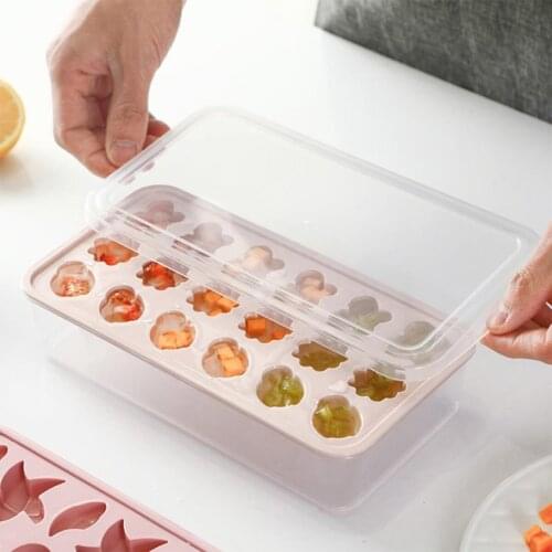 Ice Tray Mould Butterfly Shape Dust-proof Cover Home Use Homemade DIY Ice-making Artifact Tools