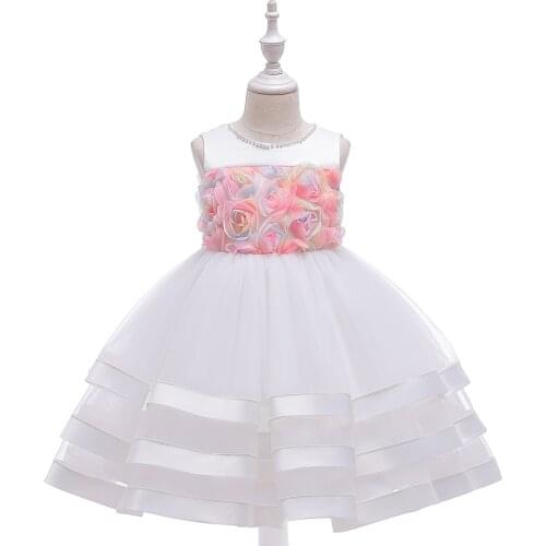 Embroidery Lace Princess Dress for Baby Girl Flower Elegant Girls dresses Party Christmas Kids Clothing 3 4 5 6 7 8 9 10 Years