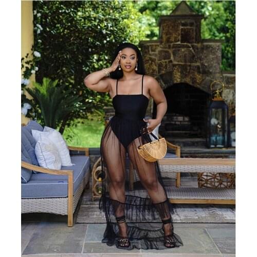 Swimwear Women Sexy One-Piece Bikini Patchwork Mesh Skirt Beachwear Stitching Pleated Ladies Suit Solid Color Sling Lady Fashion