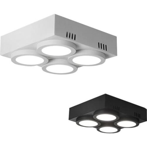 Square Surface Mounted Downlight 28W 40W Anti-Glare High CRI AC85-265V Suitable For Living Room Bedroom Main Lamp Fixture