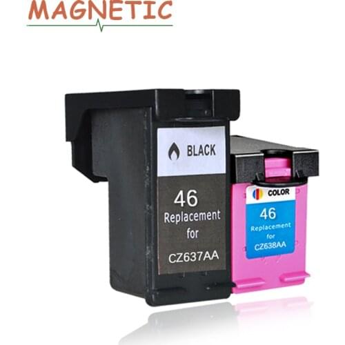 Magnetic Compatible Ink Cartridge For HP46 46xl For HP 46 DeskJet 2020hc 2025hc 2520hc 2029 2529 4729 Printer