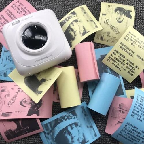 Mini Thermal Printer Paper Photo Pocket Self-adhesive 57*30mm Printable Sticker Paper Roll Direct Thermal Paper For Surpermatket