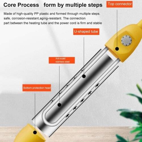 2500W Hot Water Heater With Power-off Steel Heating Rod Mini Heater For Brewing EU UK AU Plug