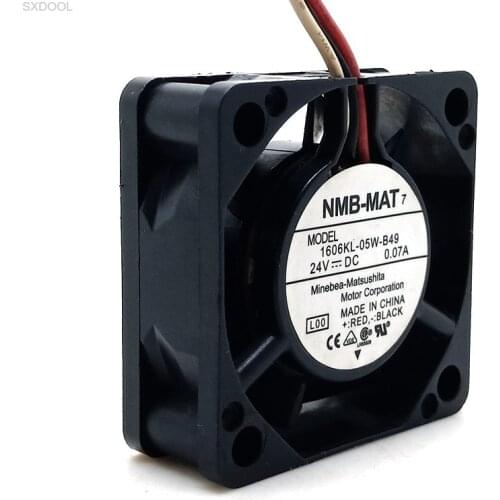 NMB 4cm 4015 24V Inverter CNC Machine Fan 1606KL-05W-B49 Double Ball Alarm Fan
