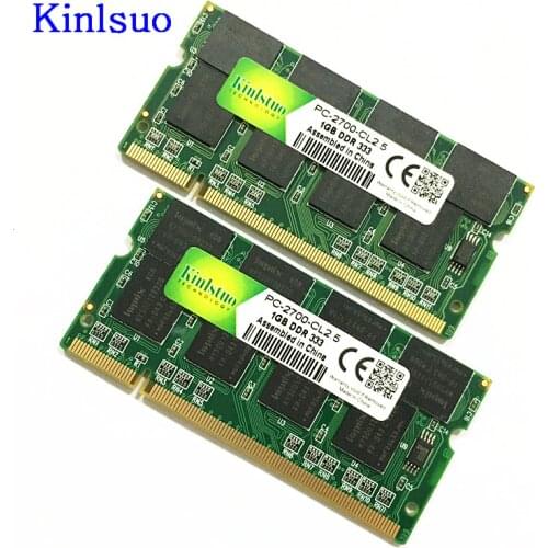Kinlstuo-memoria ram for laptop, so-dimm ddr1 DDR 400 333 MHZ/pc-3200 pc-2700 200 pins 512mb 1gb for sodimm notebook ram