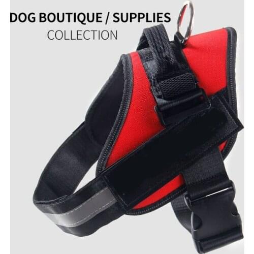 Personalized Dog Harness Reflective Breathable Adjustable Pet Harness For Small large Dog Harness Vest With Custom patch