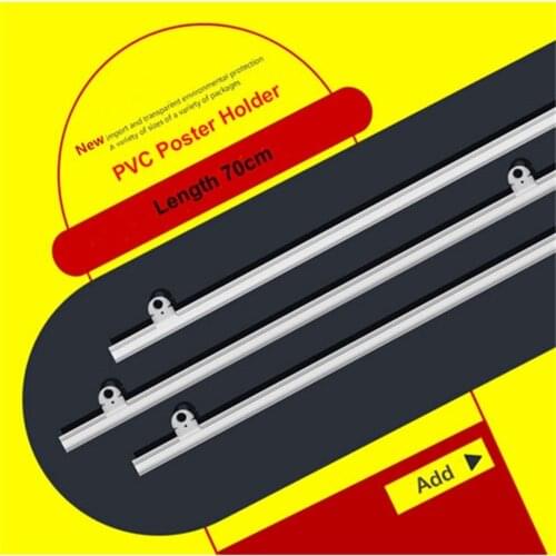 70cm Plastic Poster snap poster banner holder strip poster display rack rails POP store advertising fixture Poster Frame