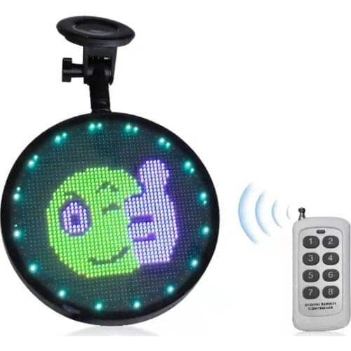 LED indoor full color WiFi with remote control car window display