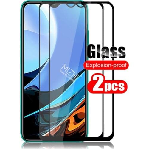 Full cover on redmi 9-t protective glass for xiaomi redmi 9t 9 t screen protector xiomi redmy 9t safty tempered glass film
