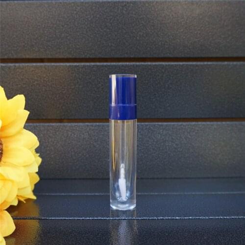 10-100Pcs 8ml Empty Dark Blue Lip Gloss Tube Plastic Lipgloss Bottle Cylinder Lip Gloss Containers Lipgloss Tube