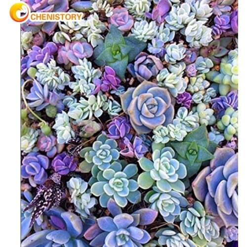 CHENISTORY 60x75cm Frame Picture Painting By Numbers Kits Forest Acrylic Wall Art Home Decors Coloring By Numbers For Diy Gift