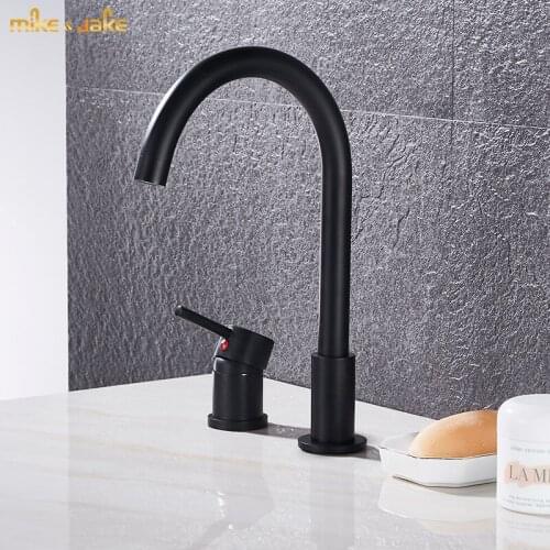 Bathroom sngle handle matte black faucet basin Kitchen Basin Faucet basin sink hot and cold mixer tap
