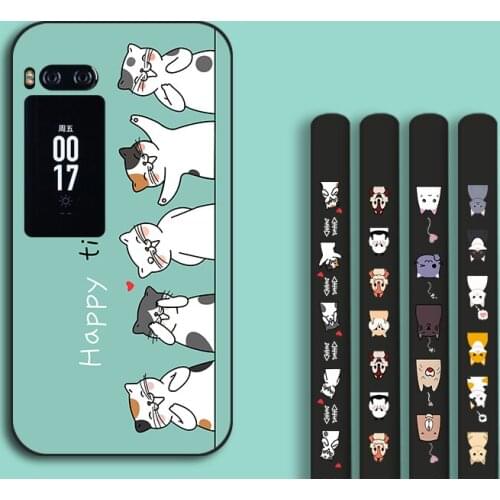 Cute Cat Silicone Cases For Meizu Pro 6 Plus Full Shell Back Cover For MEIZU Pro 7 Plus Pro6 Pro7