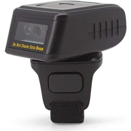 Aibecy Barcode Scanner 1D/2D/QR Barcode Portable Finger Handheld Wearable Code Reader for Supermarket Library Warehouse